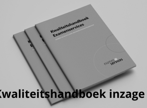 Kwaliteitshandboek Examinering 1v2 nieuwe versie beschikbaar